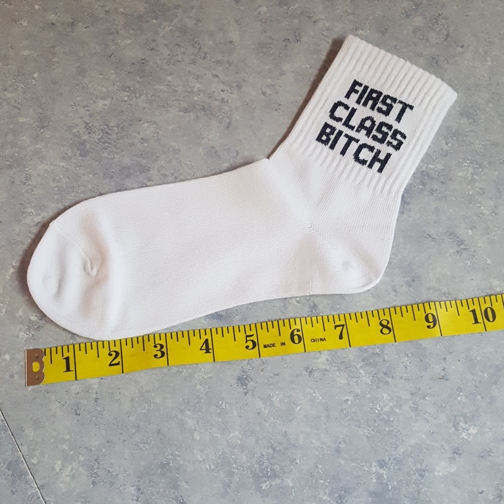 First Class Bitch Ankle Socks - Picture 4 of 6